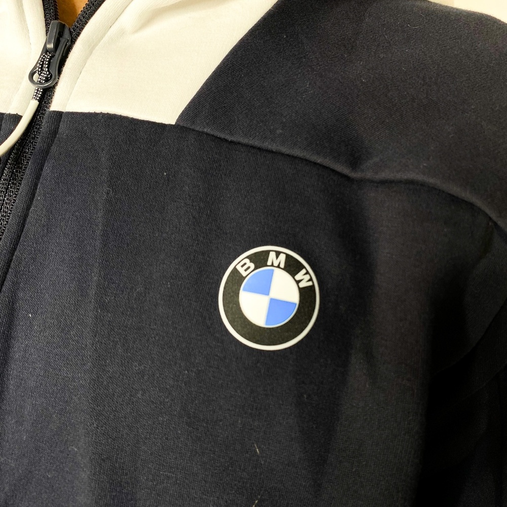 PUMA BMW Motorsport Blue Zipper Hooded Sweater - Picture 7 of 7